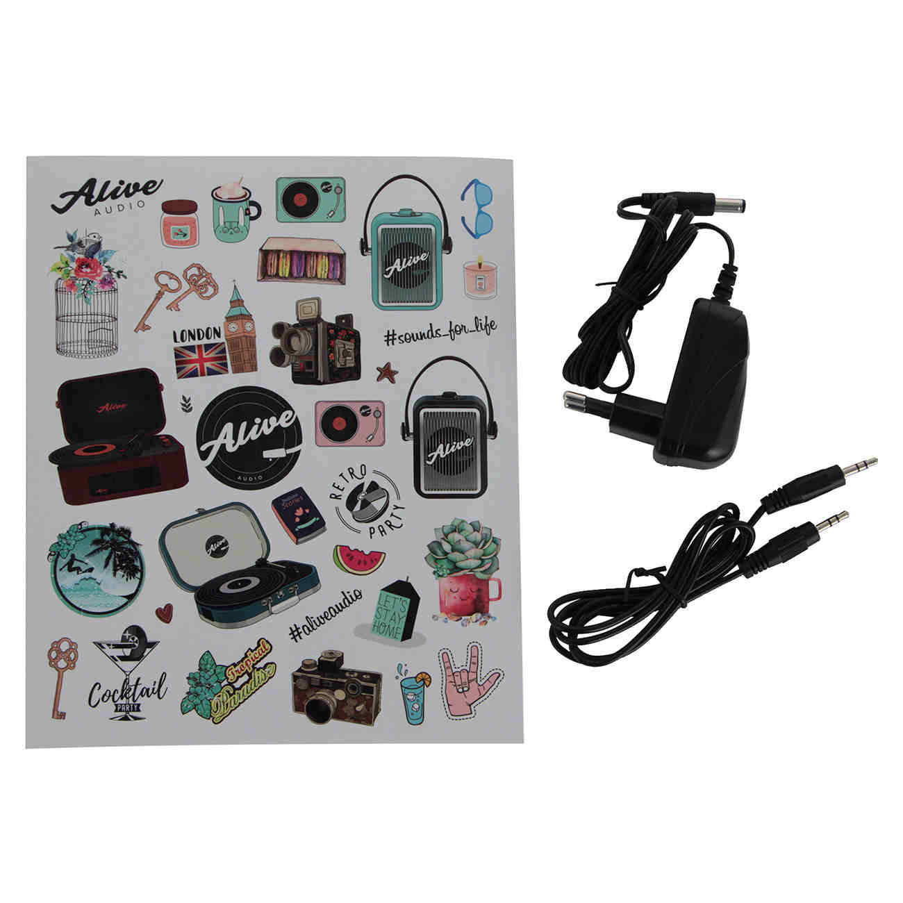 Виниловый проигрыватель Alive Audio STORIES Turquoise Bluetooth (STR-06-TS)