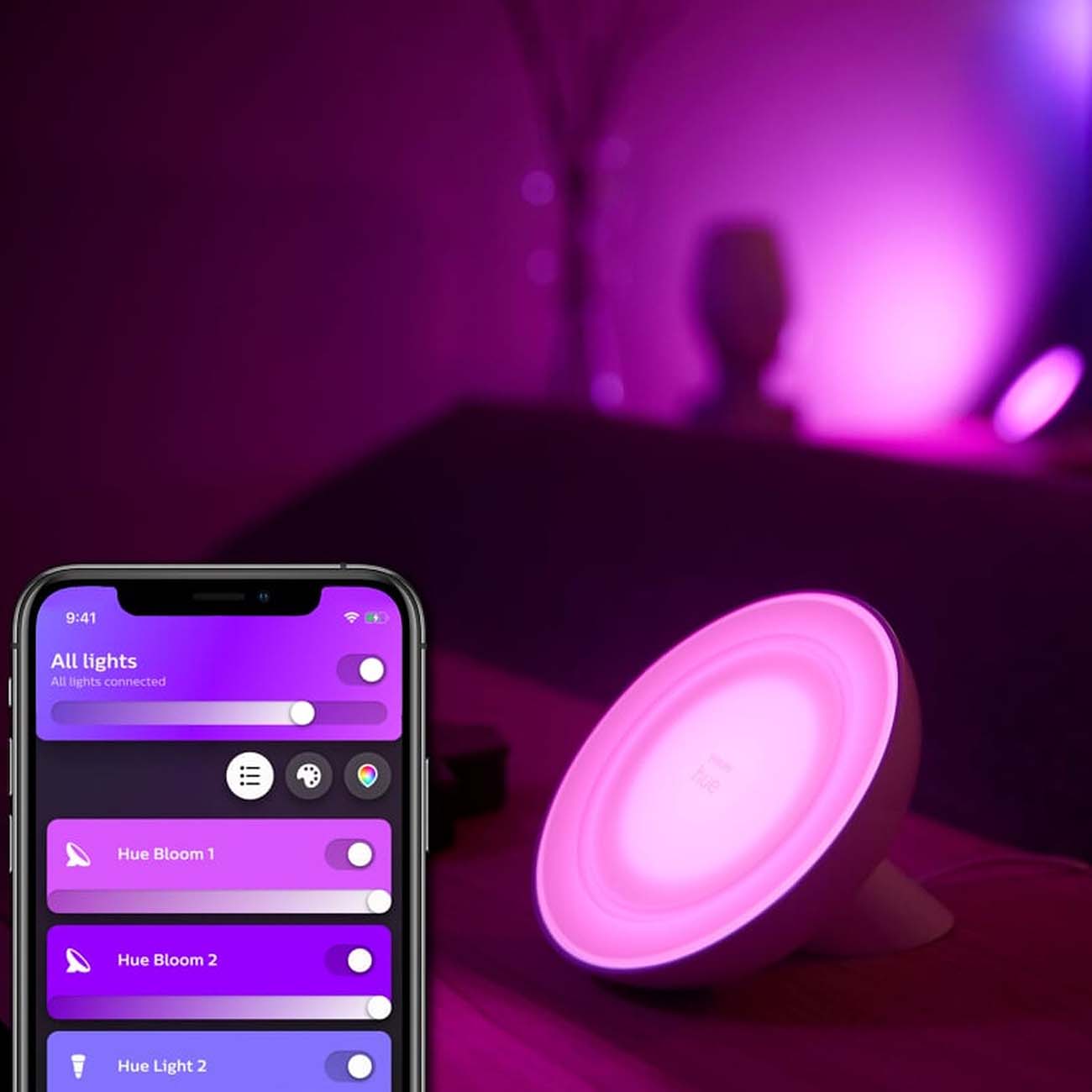 Умный светильник Philips Hue Bloom Black (929002376001)