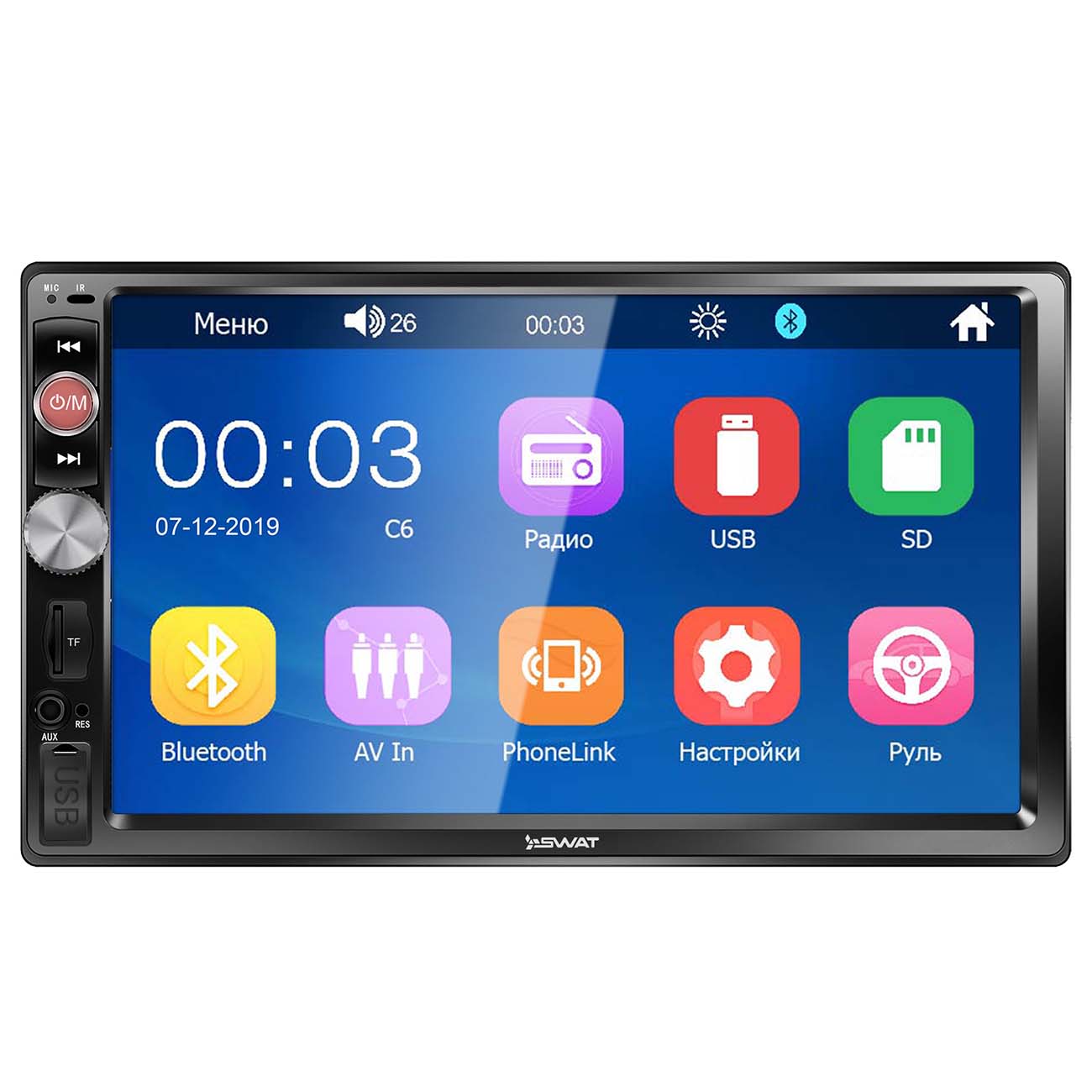 USB-Автомагнитола c встроенным монитором SWAT CHR-5100