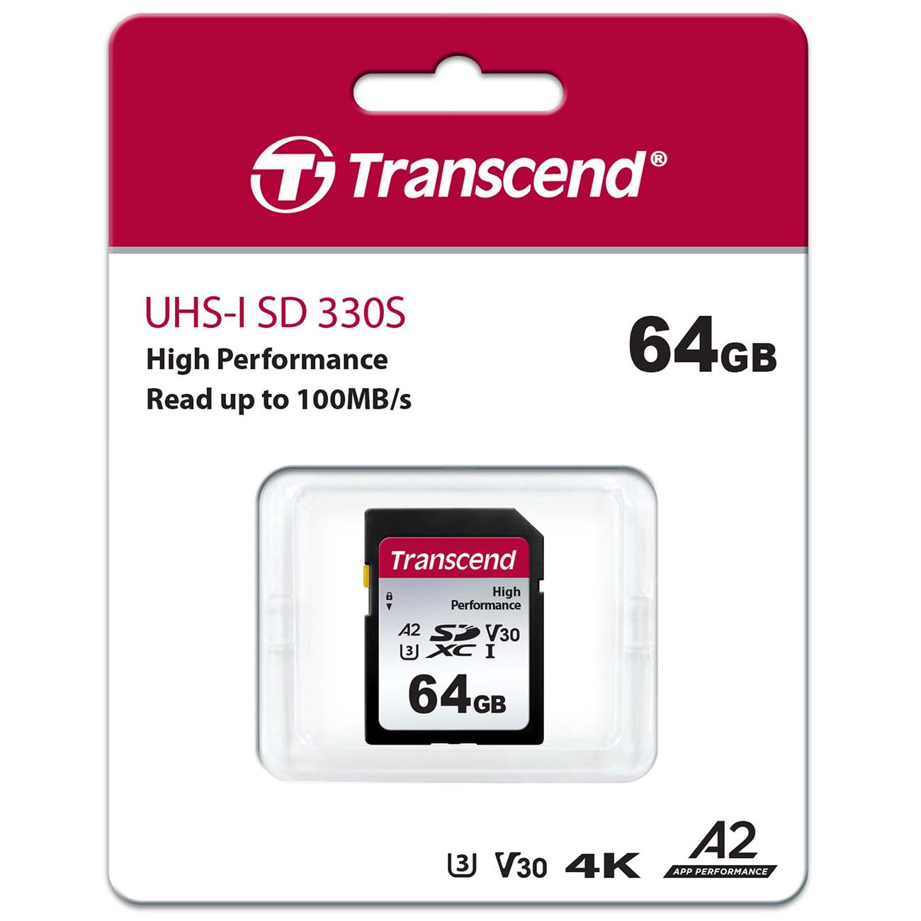 Карта памяти SDHC Transcend 64GB 300S (TS64GSDC330S)