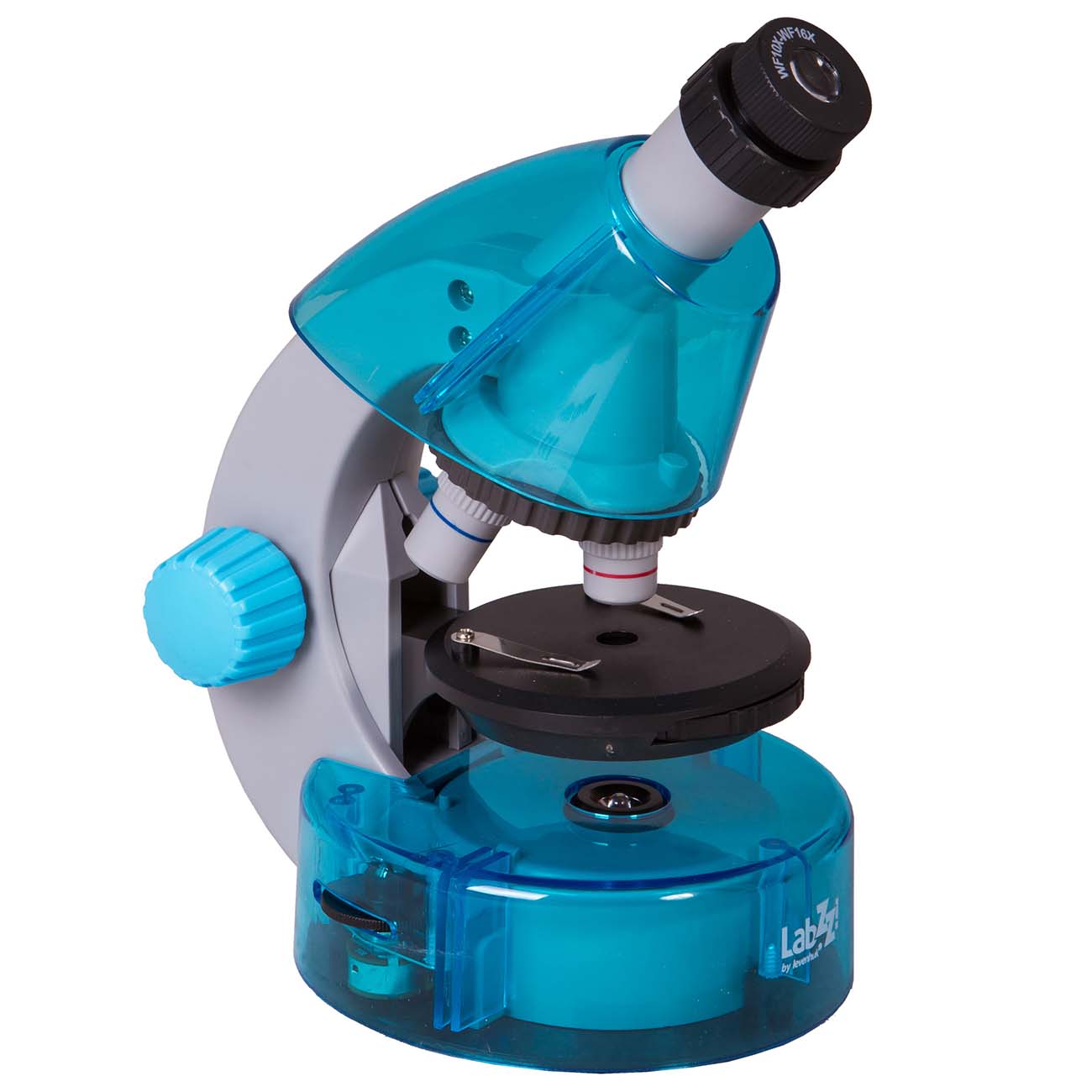 Микроскоп Levenhuk LabZZ MV1 Azure + книга (77623)