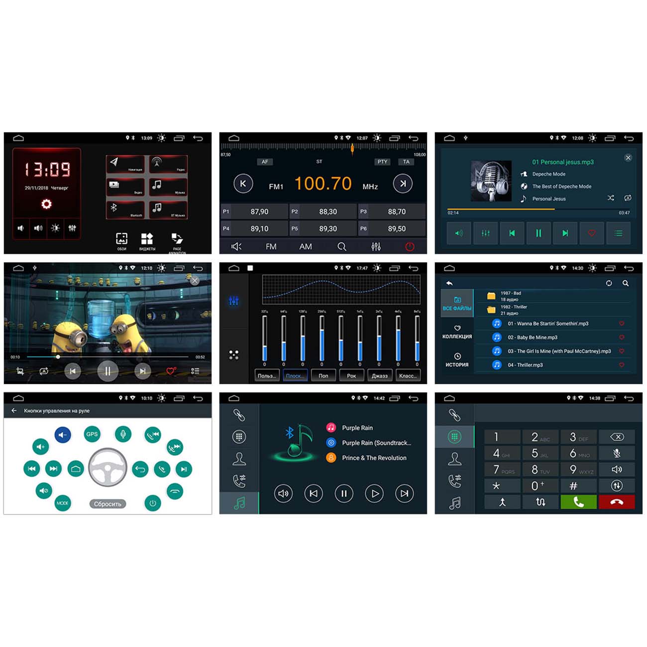 USB-Автомагнитола c встроенным монитором Incar XTA-7708