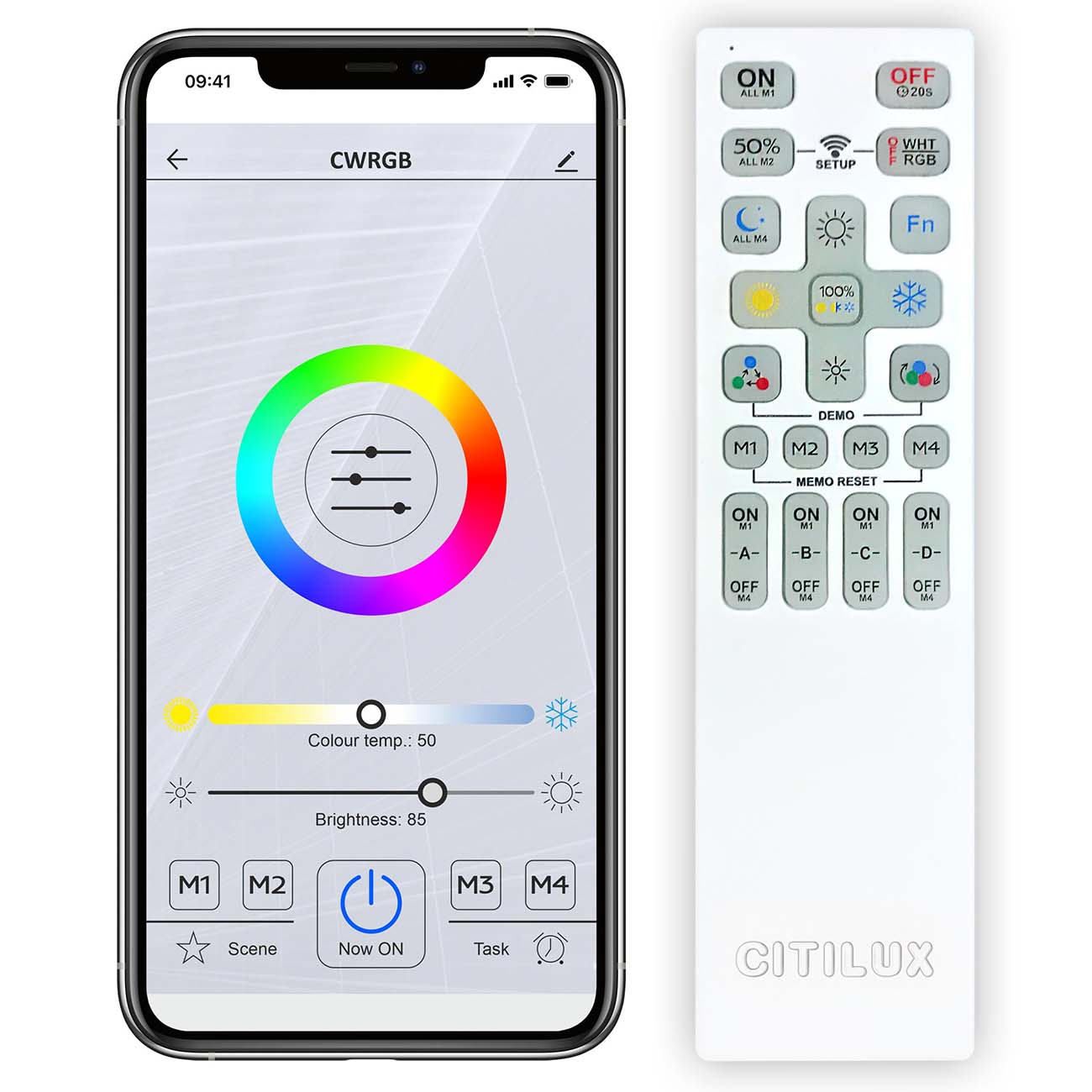 Умный светильник Citilux Паркер Smart 90W LED, белый (CL225A160E)