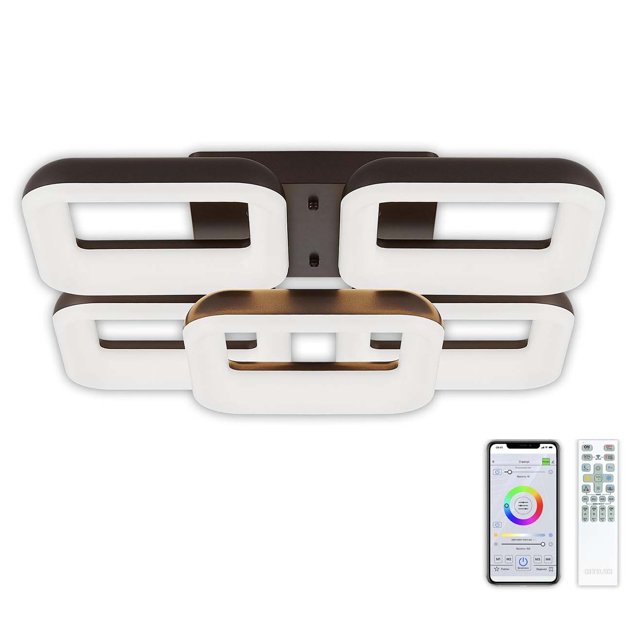 Умный светильник Citilux Паркер Smart 75W LED, кофе (CL225A255E)