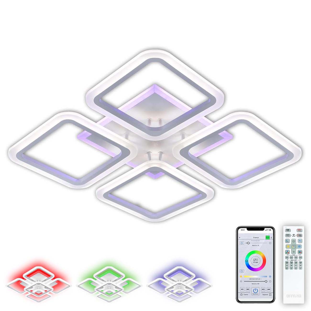 Умный светильник Citilux Марсель Smart 100W LED, белый (CL232A140E)