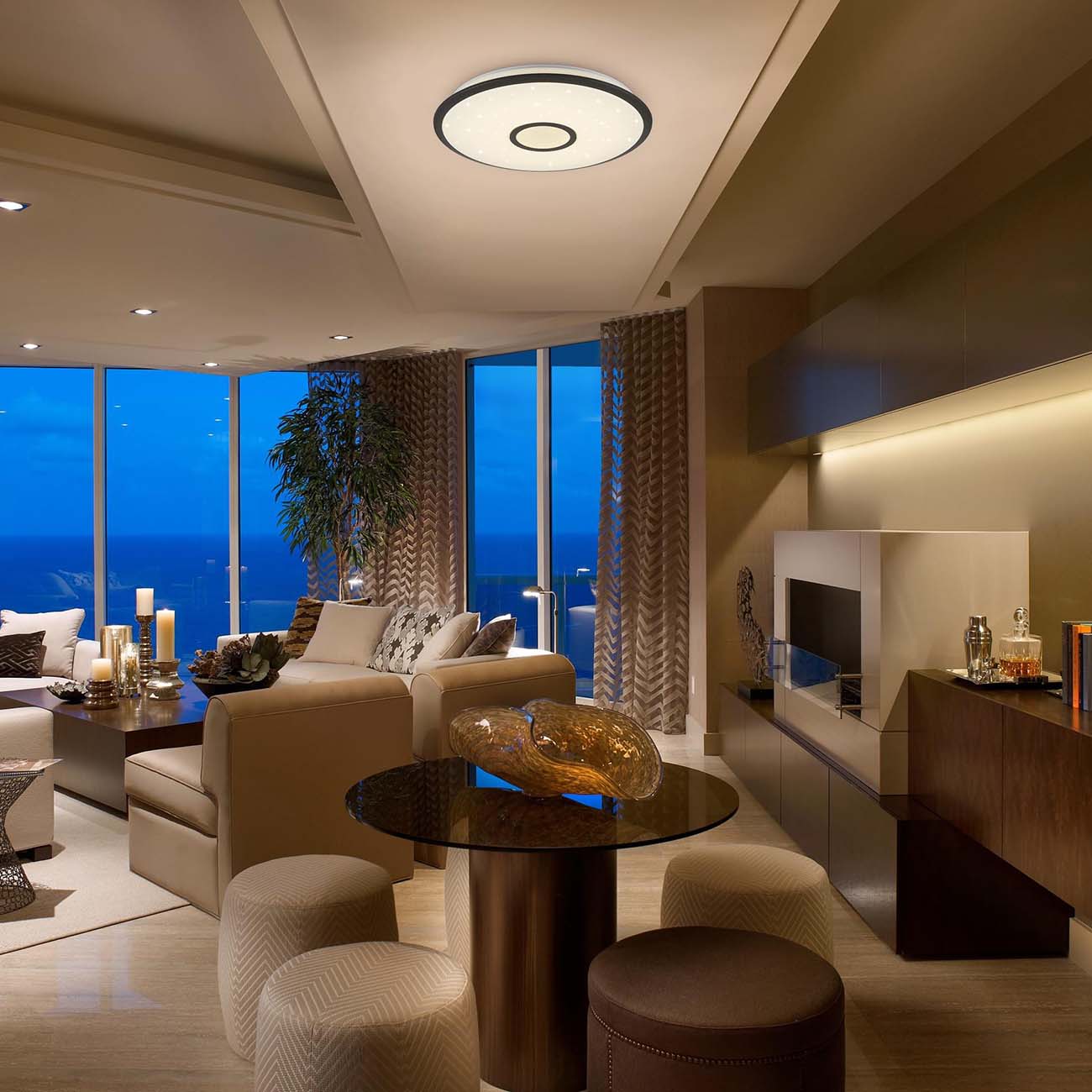 Умный светильник Citilux Starlight Smart 40W LED, бронза (CL703A43G)