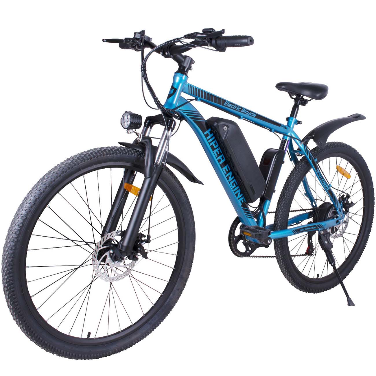 Электрический велосипед HIPER Engine B51 (HE-B51) Blue серебристый