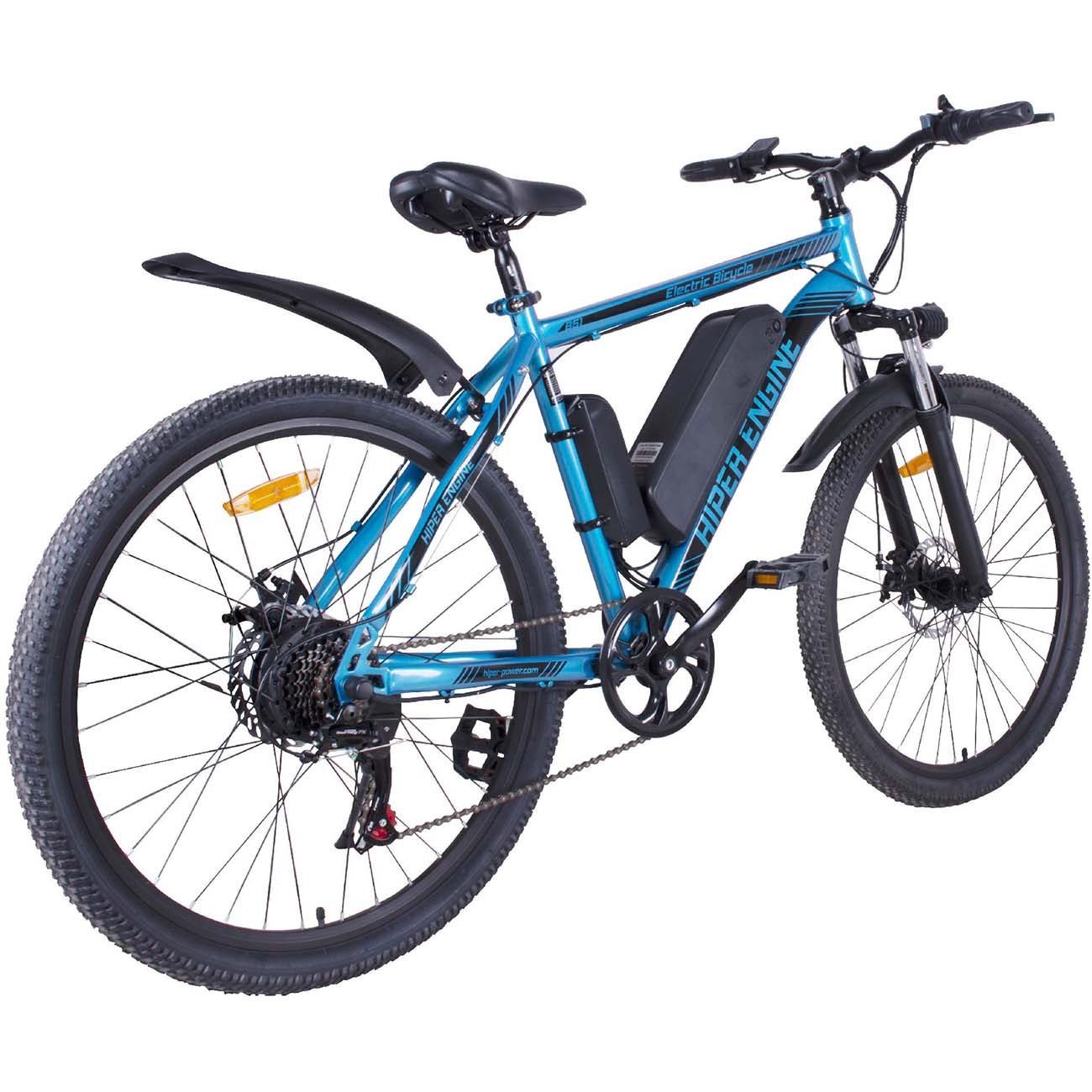 Электрический велосипед HIPER Engine B51 (HE-B51) Blue серебристый