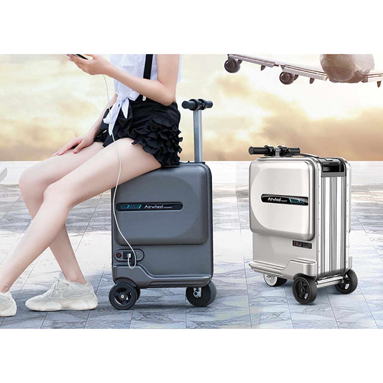 Умный чемодан Airwheel SE3 Silver (SE3S1ZD191231)