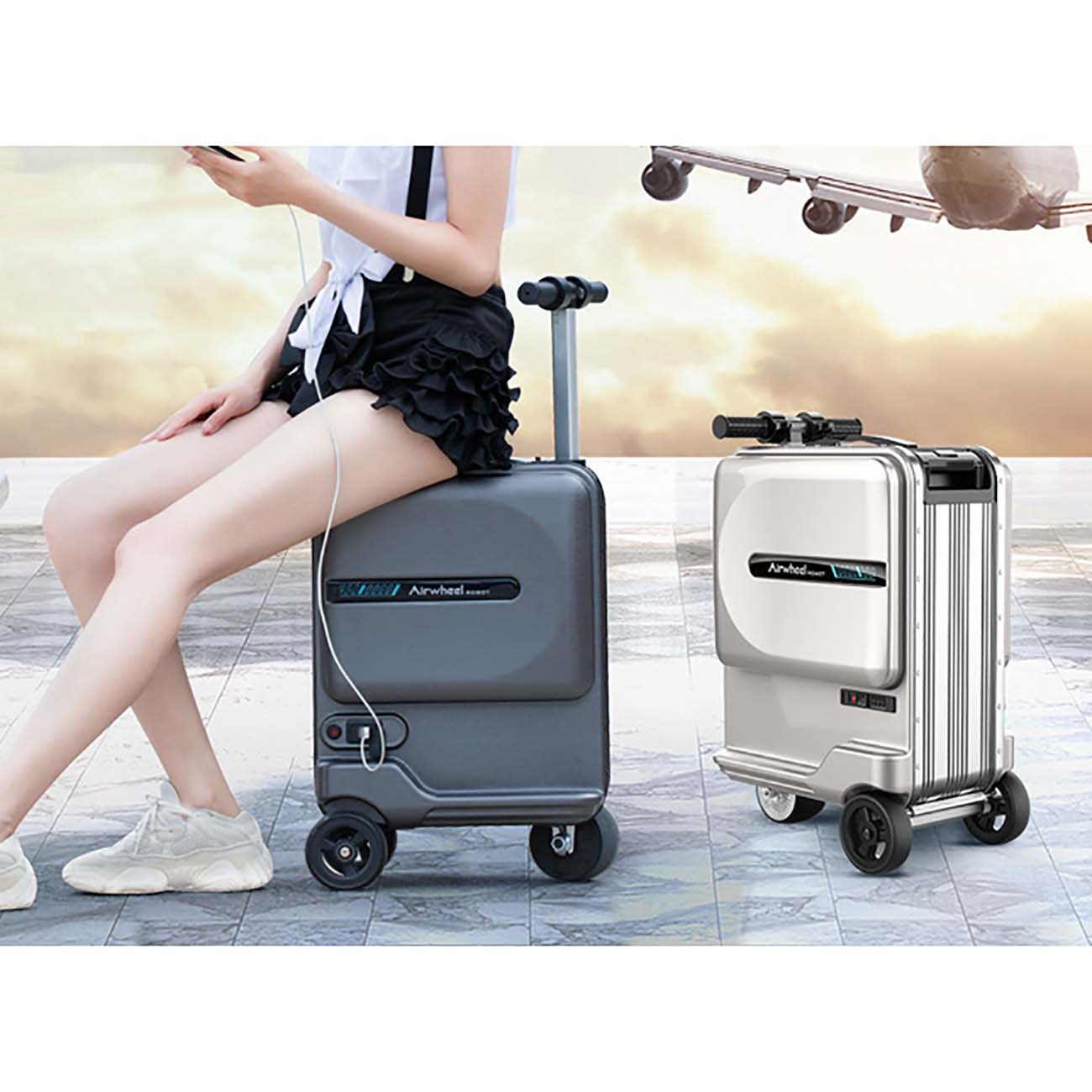 Умный чемодан Airwheel SE3 mini Silver (SE3SNQE201230)