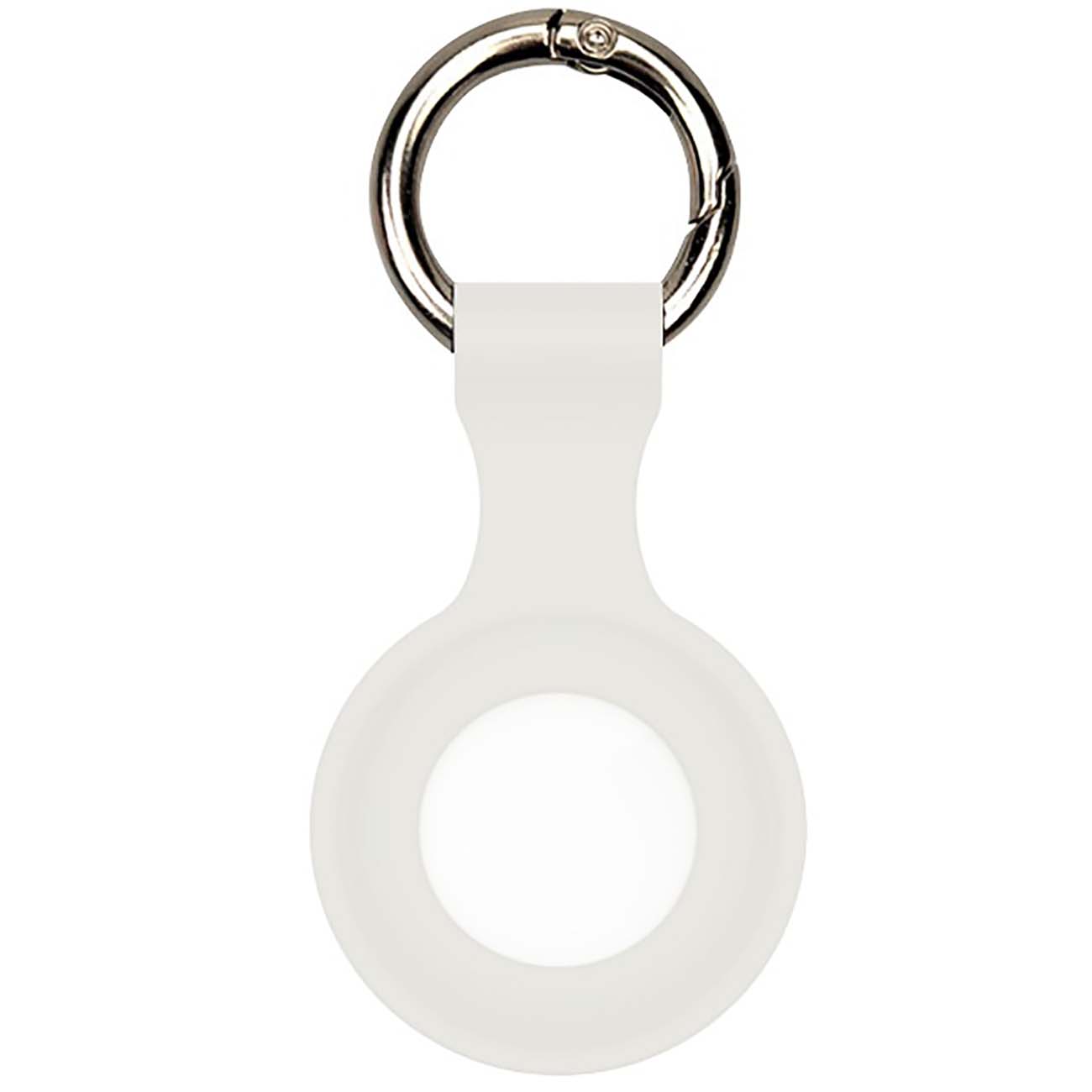 Чехол-брелок для AirTag Red Line пластик белый