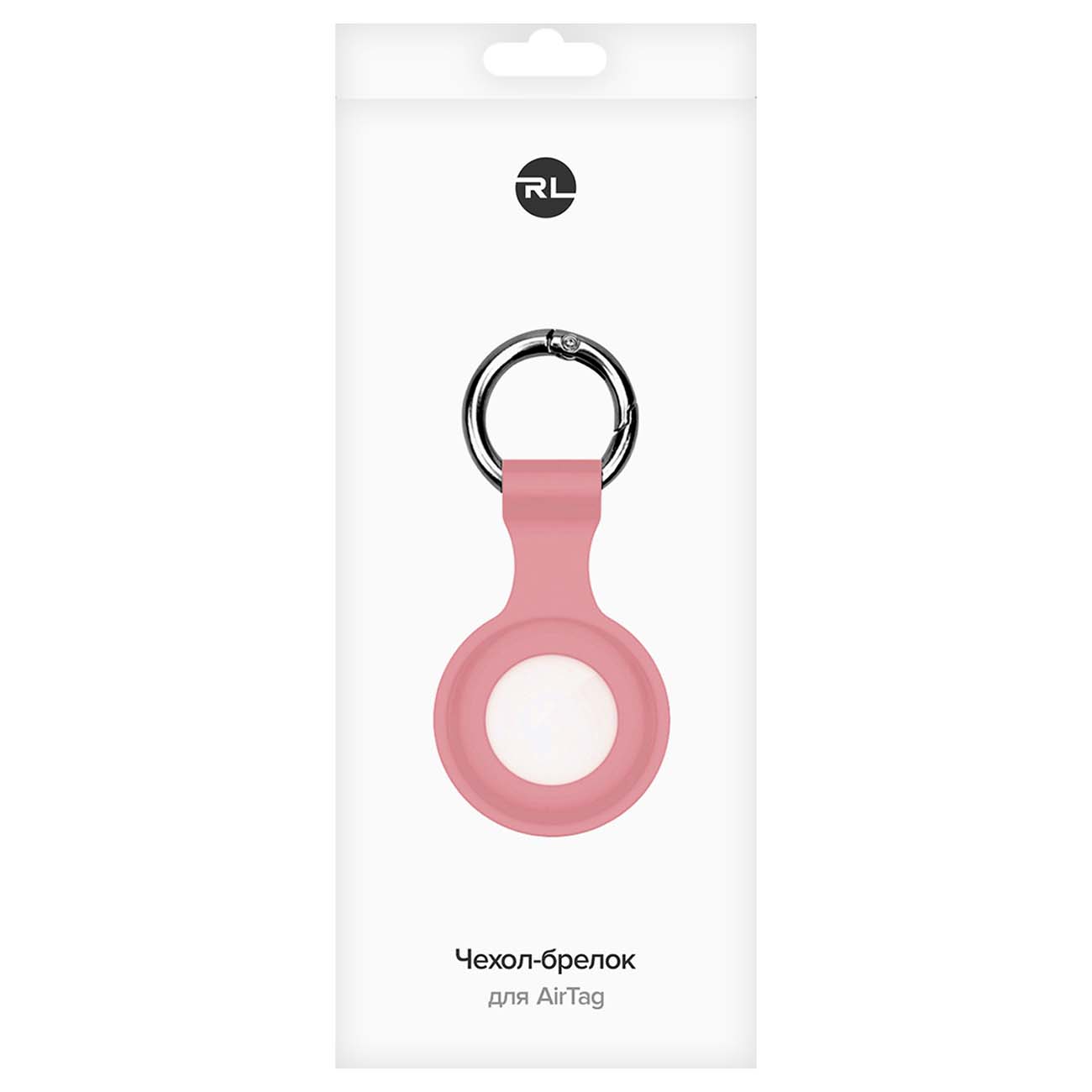 Чехол-брелок для AirTag Red Line пластик розовый