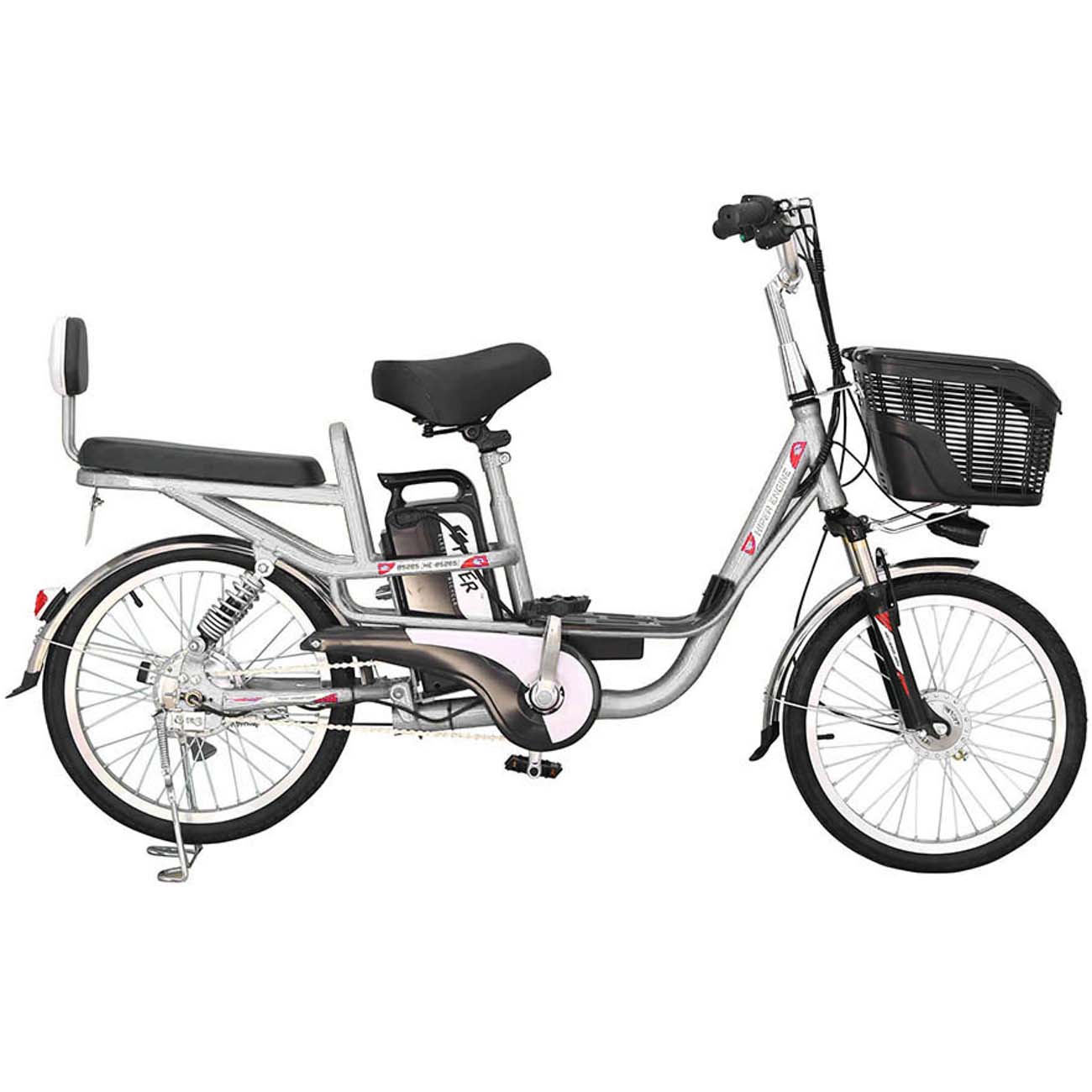 Электрический велосипед HIPER Engine BS265 серебристый