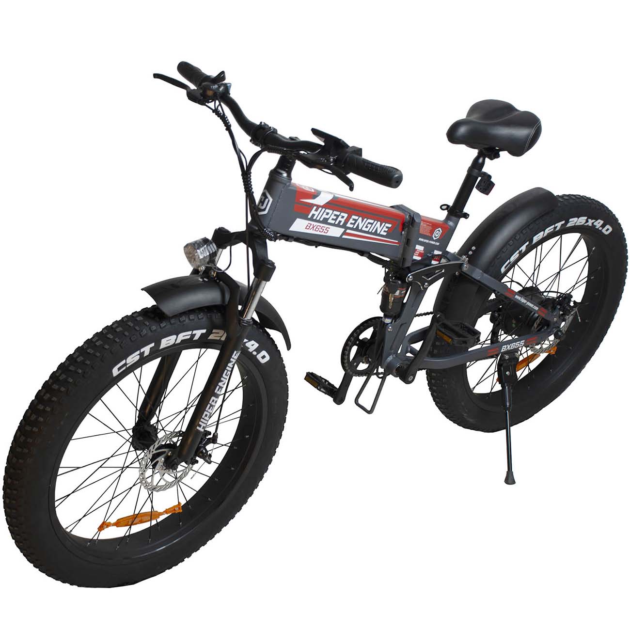 Электрический велосипед HIPER Engine BX655 графитовый