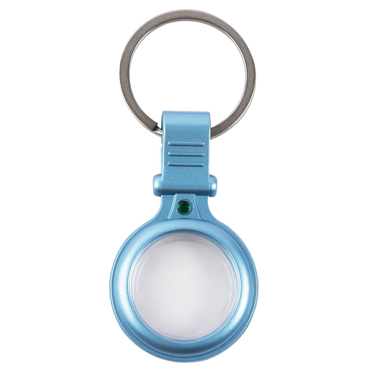 Чехол-брелок для AirTag Red Line металл голубой