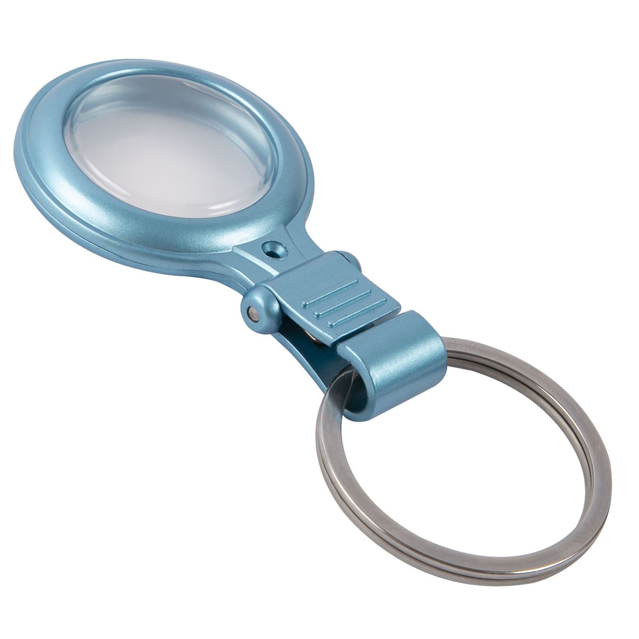 Чехол-брелок для AirTag Red Line металл голубой