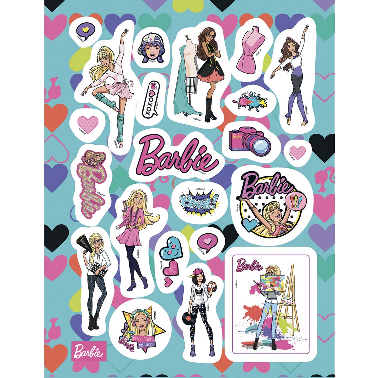 Книга для детей ND Play 150 наклеек. Барби. Профессии