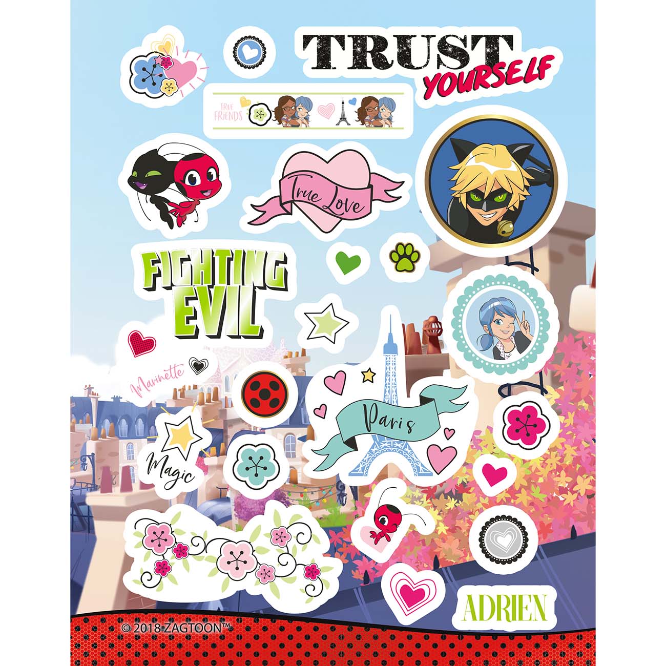 Книга для детей ND Play 150 наклеек. Леди Баг и Супер-Кот. Париж