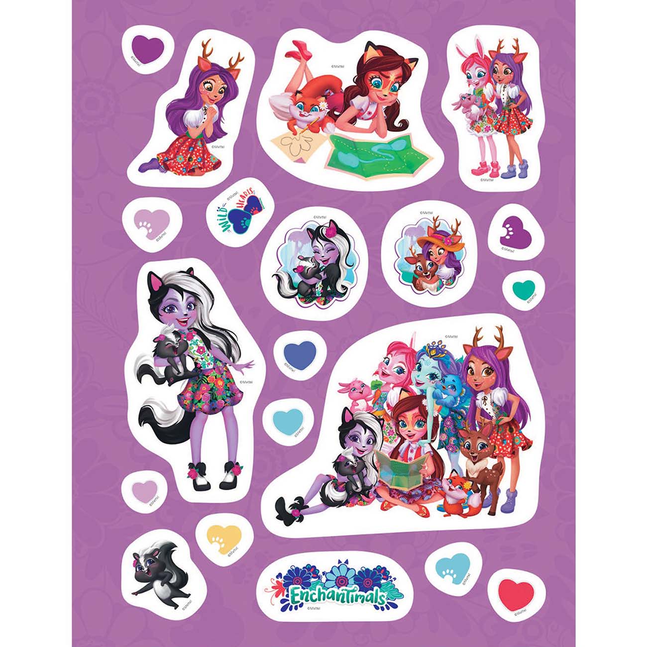 Книга для детей ND Play 150 наклеек. Энчантималс. Волшебные подружки