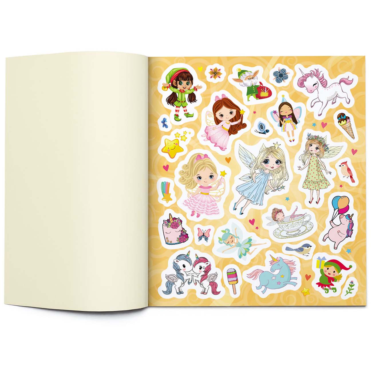 Книга для детей ND Play 170 наклеек. Единороги, феи и эльфы на каникулах