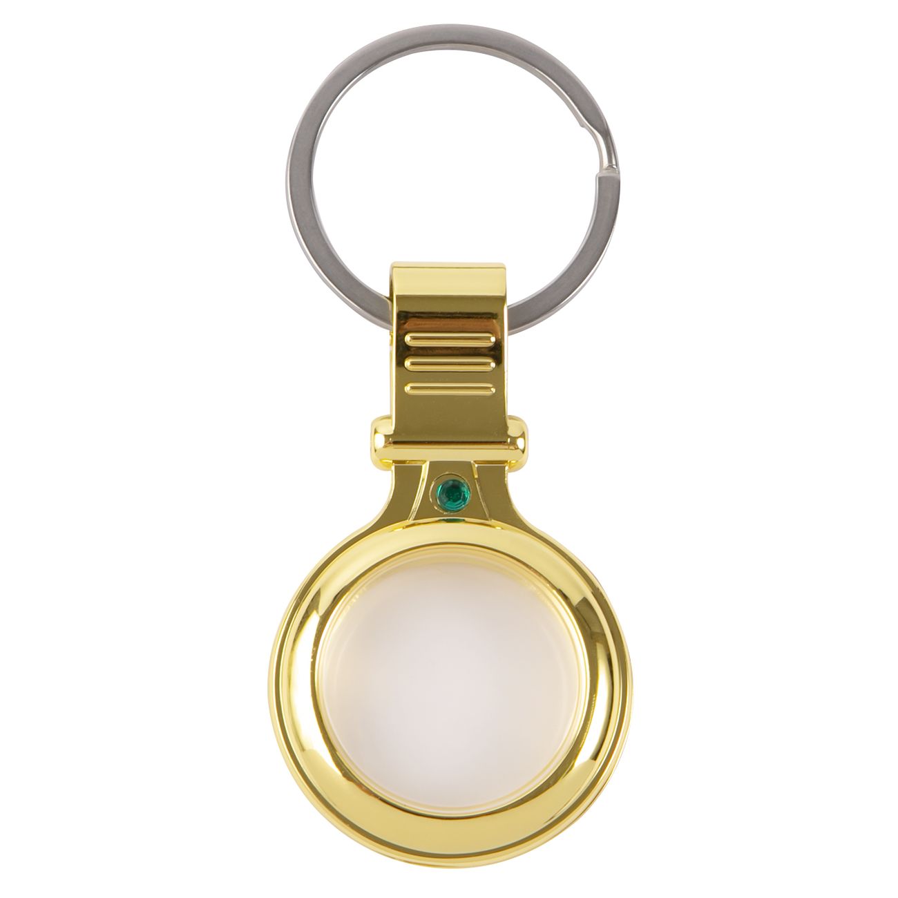 Чехол-брелок для AirTag Red Line металический с зажимом, золотой