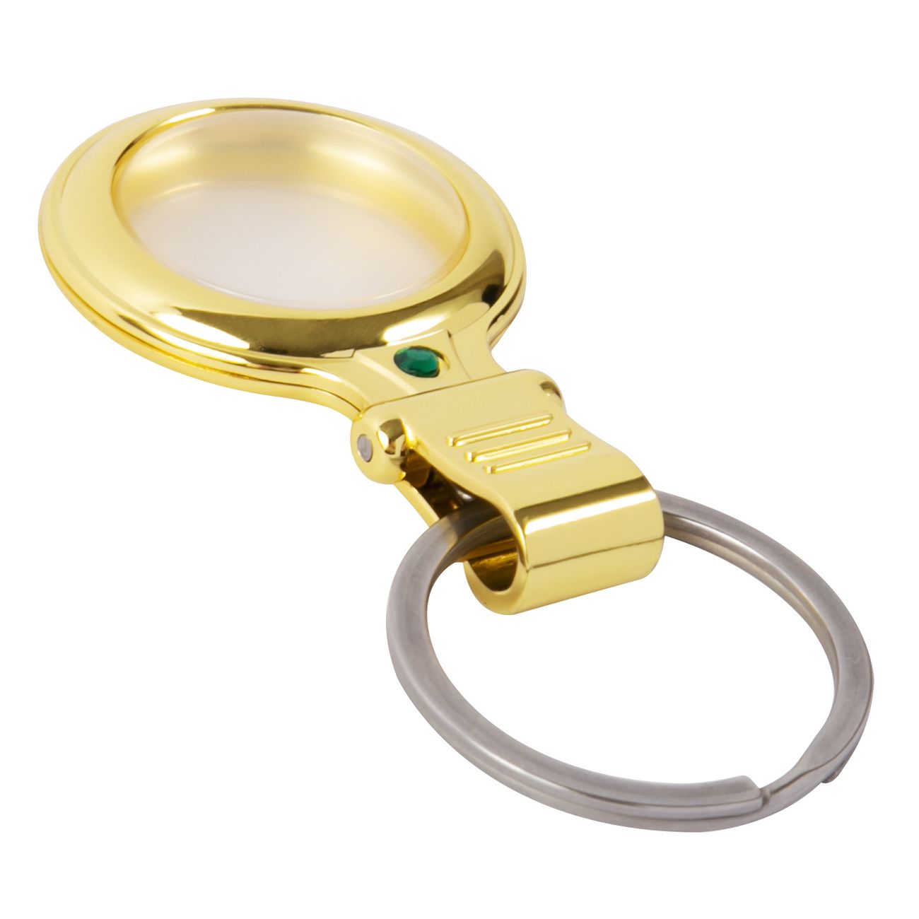 Чехол-брелок для AirTag Red Line металический с зажимом, золотой