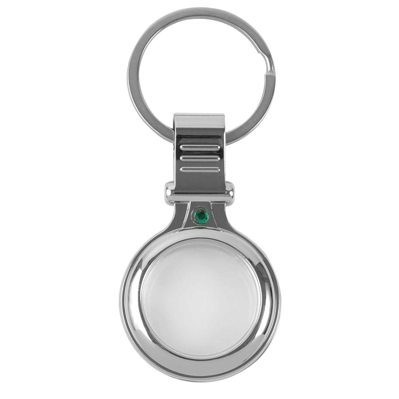 Чехол-брелок для AirTag Red Line металл серебристый