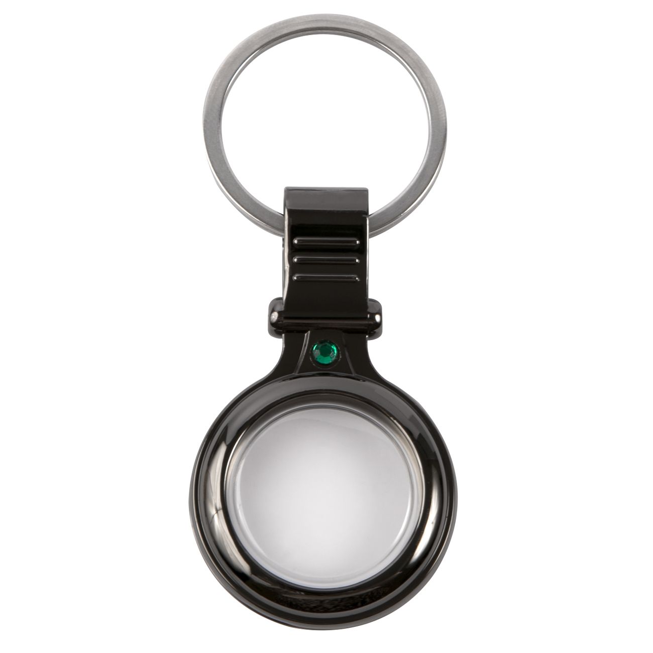 Чехол-брелок для AirTag Red Line металл черный