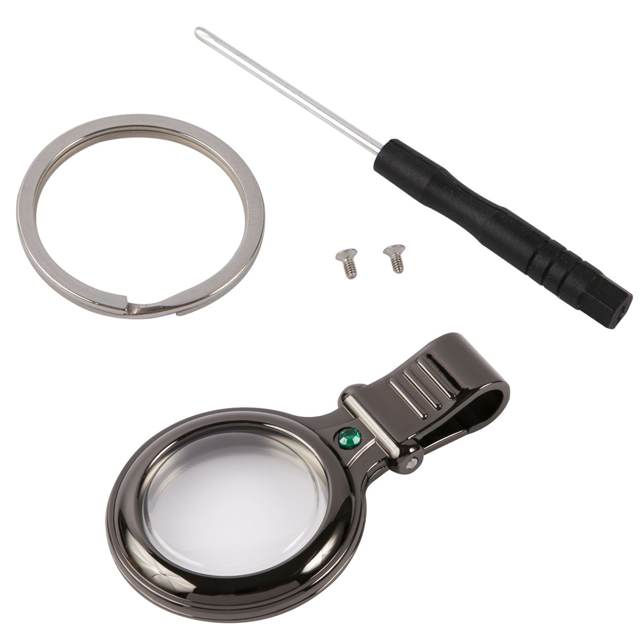 Чехол-брелок для AirTag Red Line металл черный