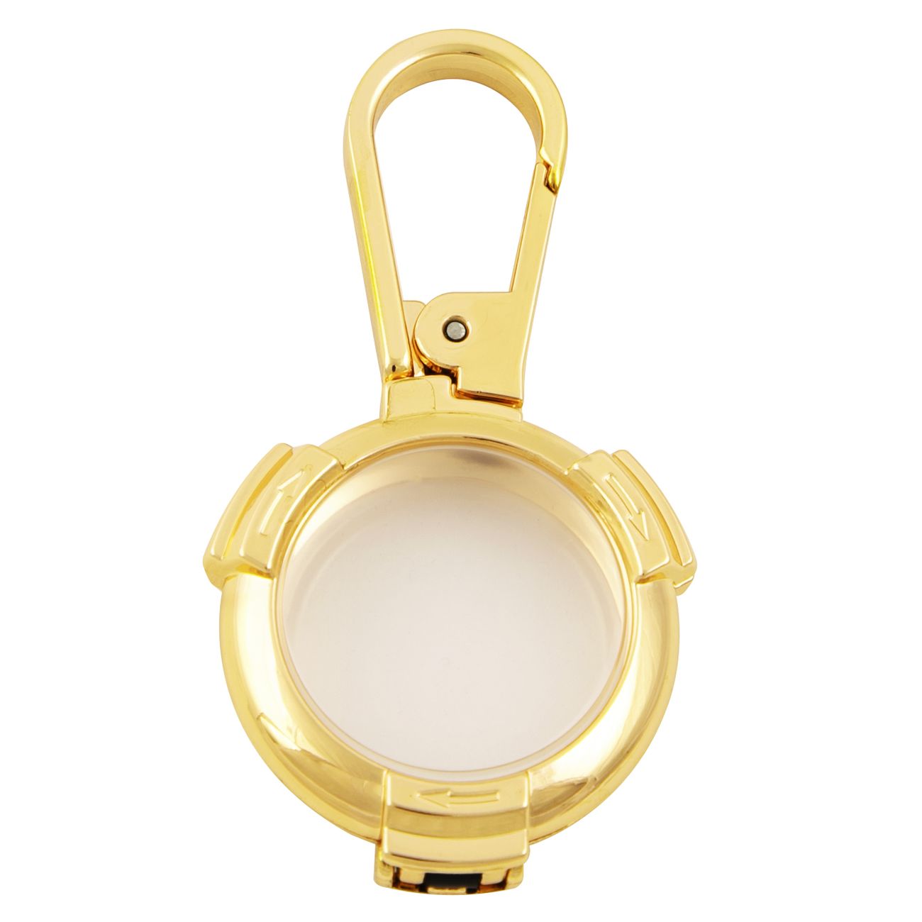 Чехол-брелок для AirTag Red Line металический с карабином золотой