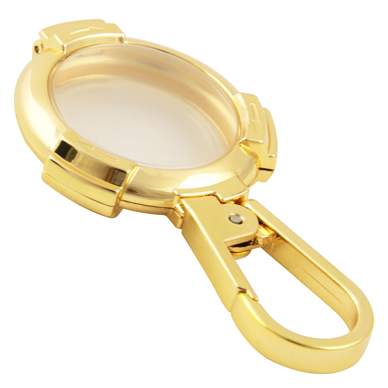 Чехол-брелок для AirTag Red Line металический с карабином золотой