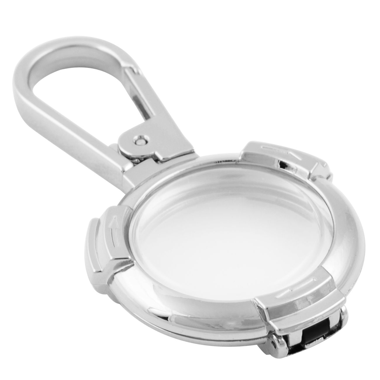 Чехол-брелок для AirTag Red Line металл серебристый