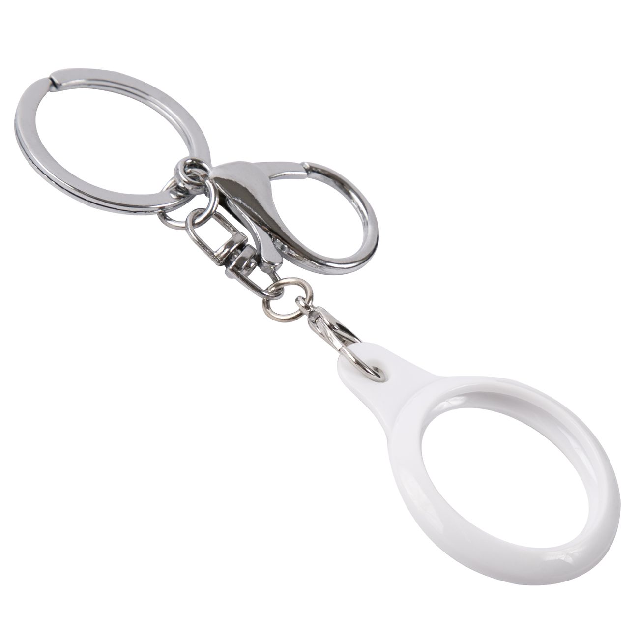 Чехол-брелок для AirTag Red Line TPU белый