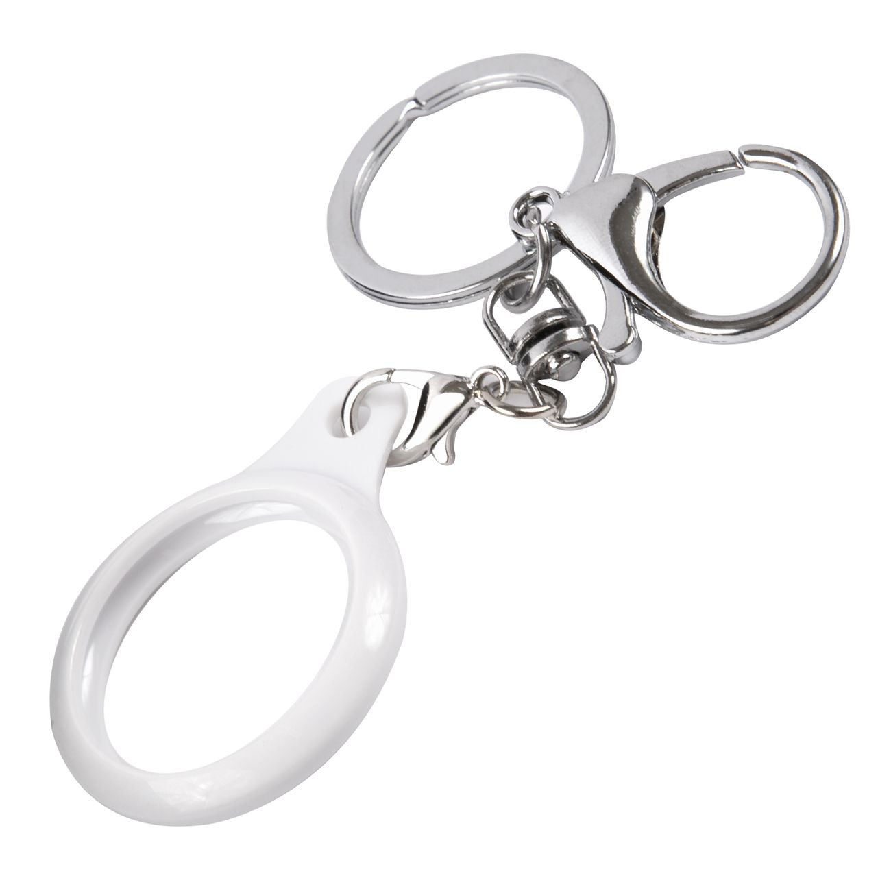 Чехол-брелок для AirTag Red Line TPU белый