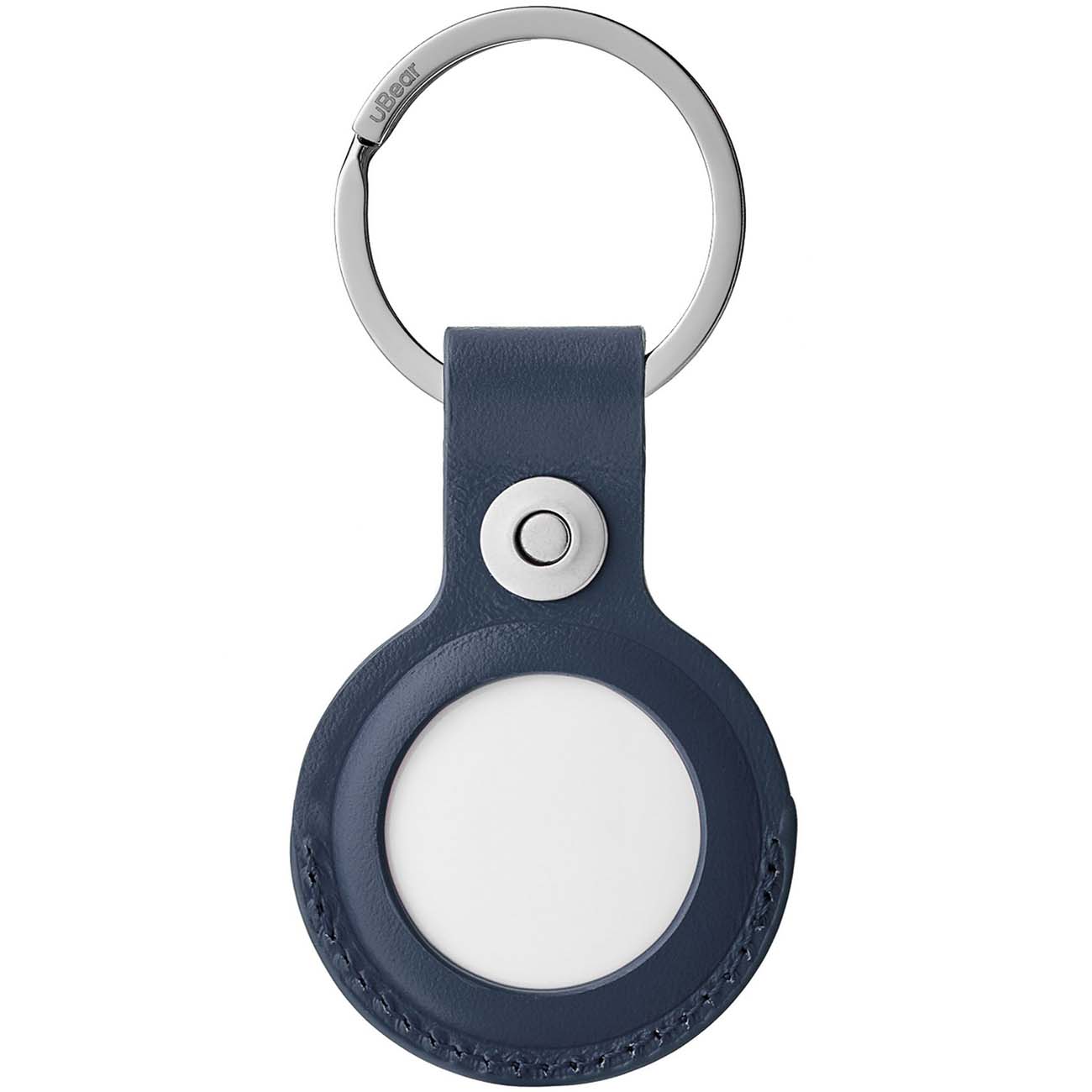Чехол-брелок для AirTag uBear Capital Case Leather темно-синий