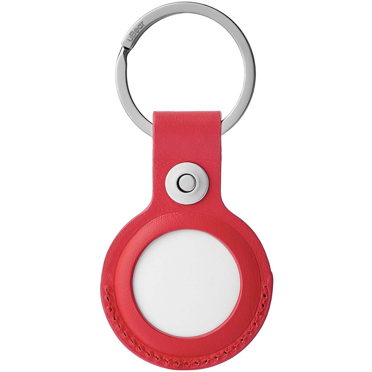 Чехол-брелок для AirTag uBear Capital Case Leather красный