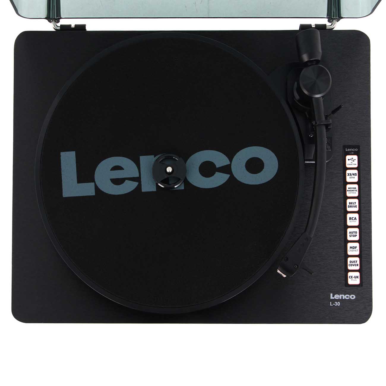 Виниловый проигрыватель Lenco L-30BK