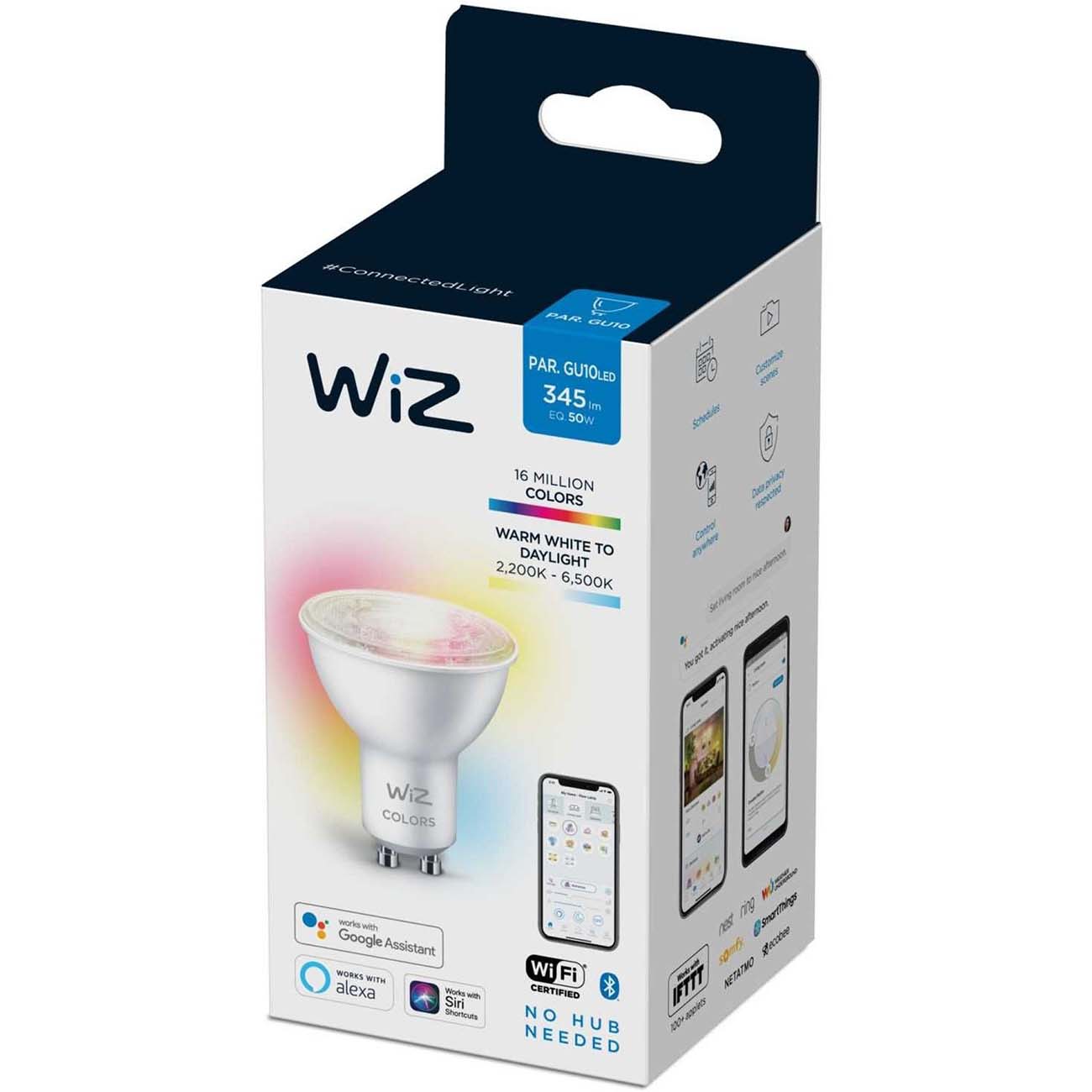 Умная лампа WiZ Wi-Fi BLE 50W GU10 RGB White (929002448402)