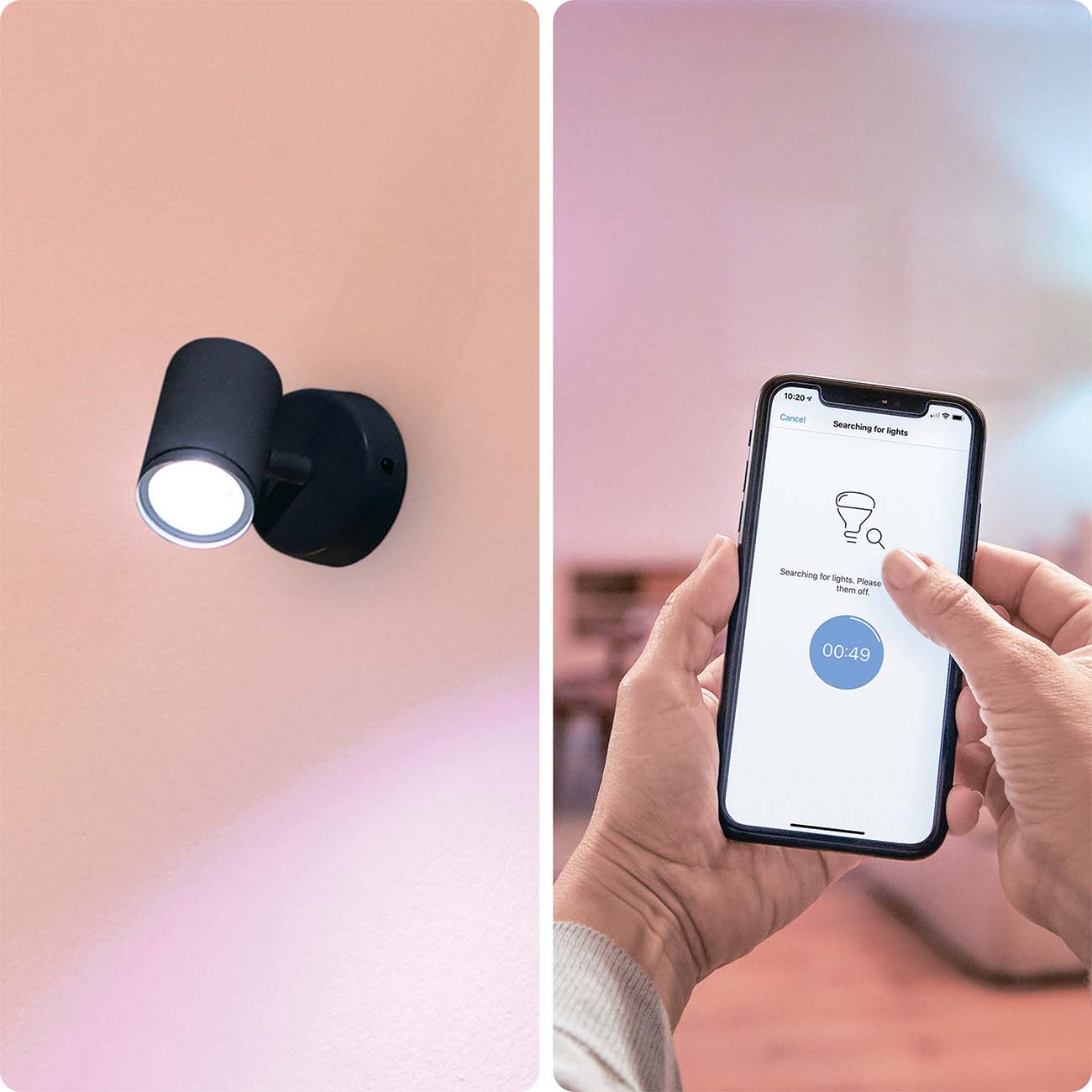 Умный светильник WiZ Spots 1x5W 22-65K RGB (929002659001)