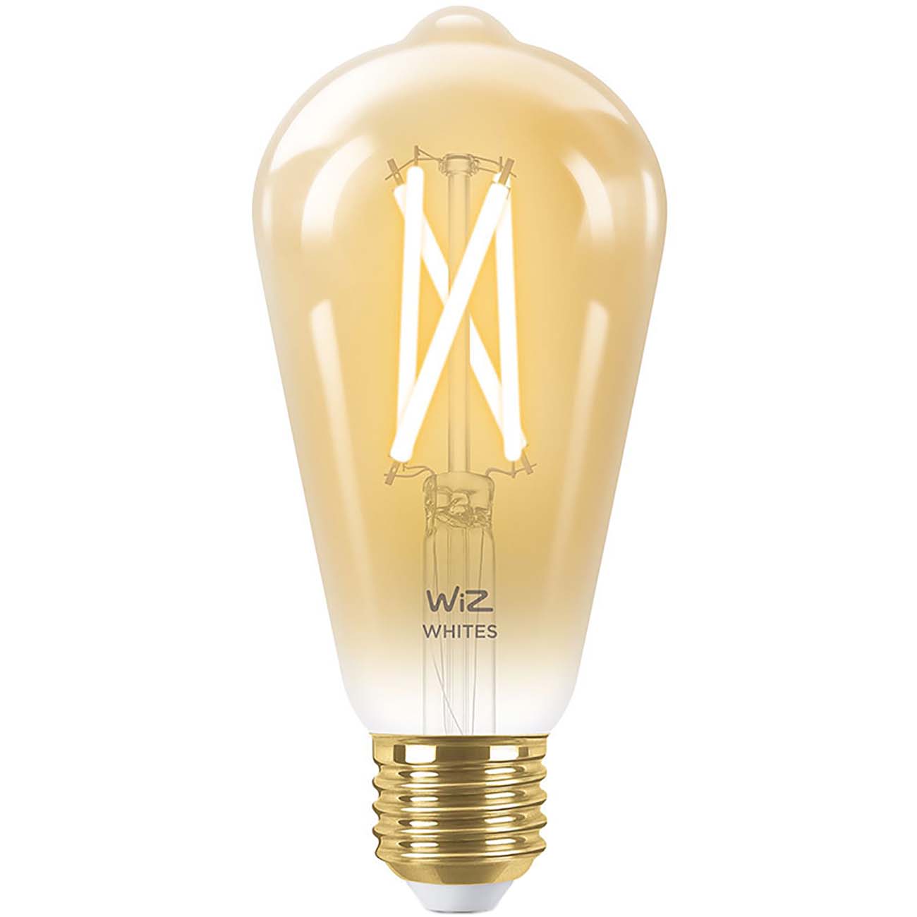 Умная лампочка WiZ Wi-Fi BLE 50W ST64 E27 Amber (929003018701)