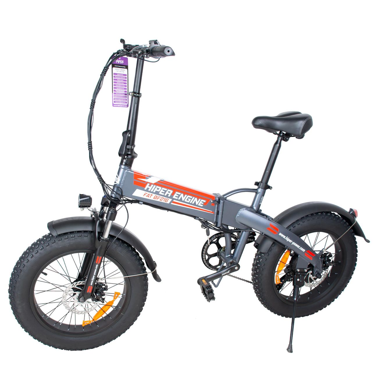 Электрический велосипед HIPER Engine Fat BF216 Space Gray