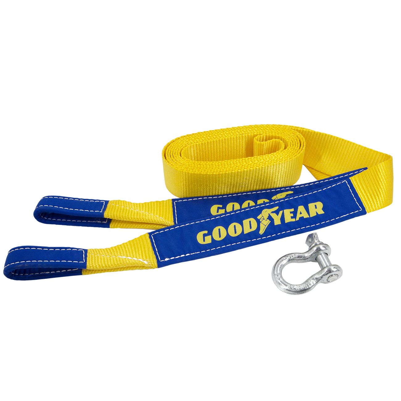 Трос буксировочный Goodyear Стропа динамическая (рывковая) с шаклом 5т, 5м
