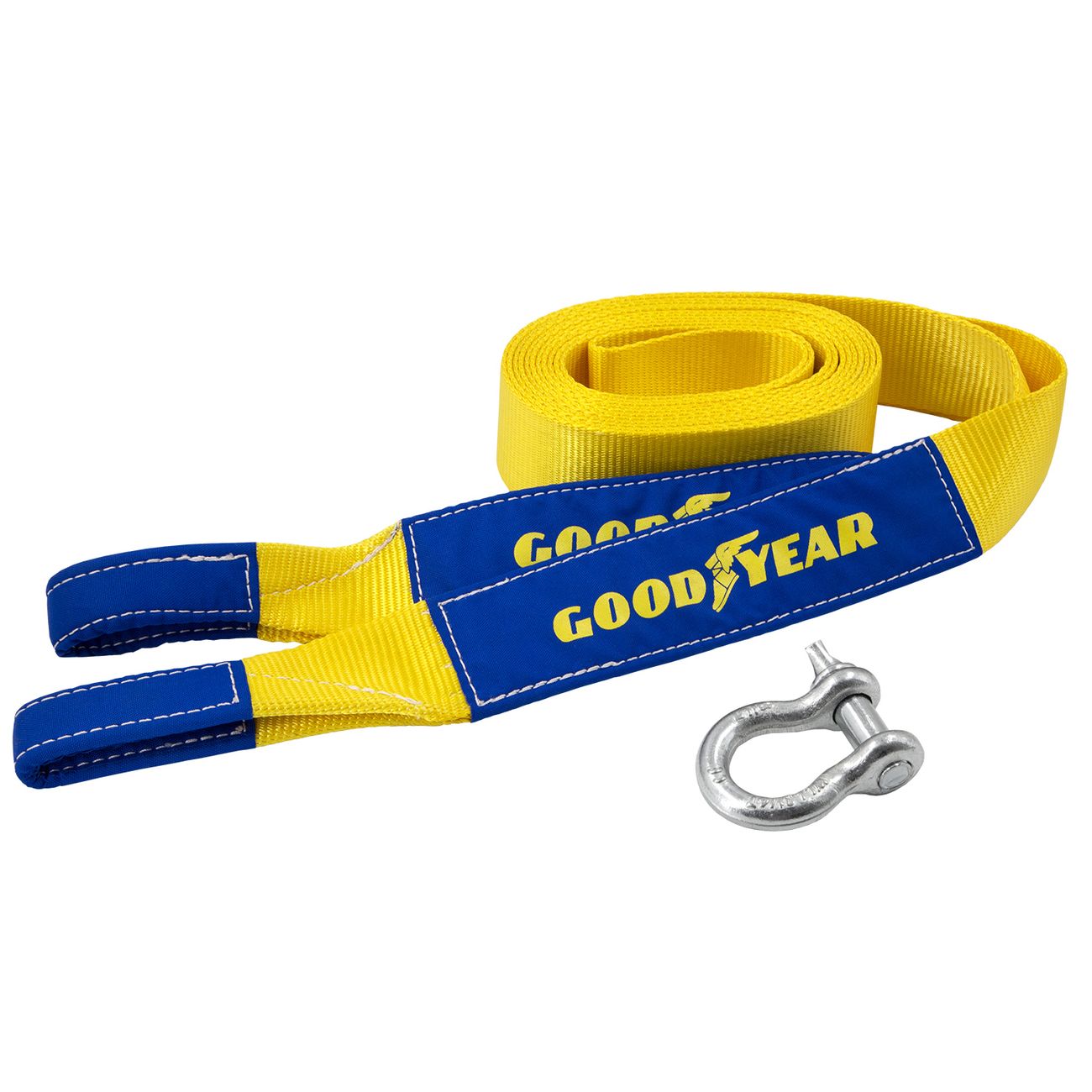 Трос буксировочный Goodyear Стропа динамическая (рывковая) с шаклом 7т, 6м