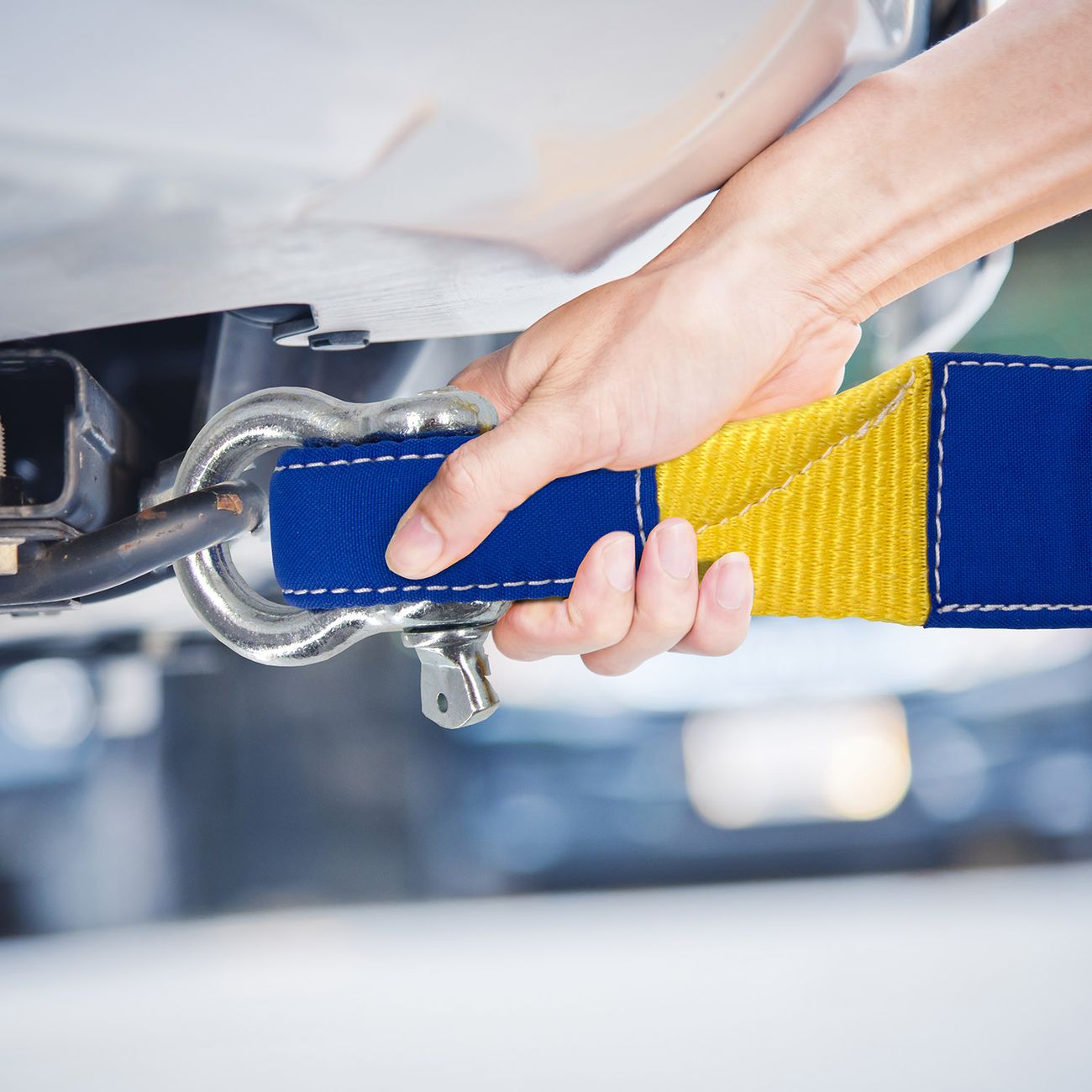 Трос буксировочный Goodyear Стропа динамическая (рывковая) с шаклом 7т, 6м