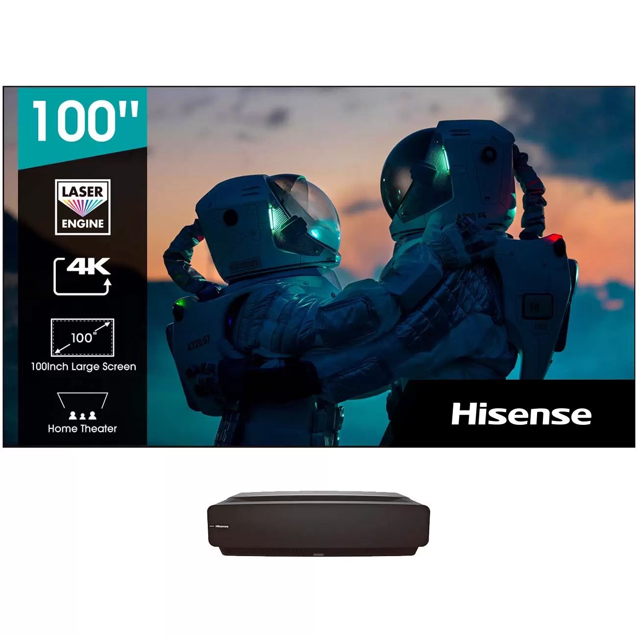 Проектор Hisense 100L9G-D12 с экраном фото