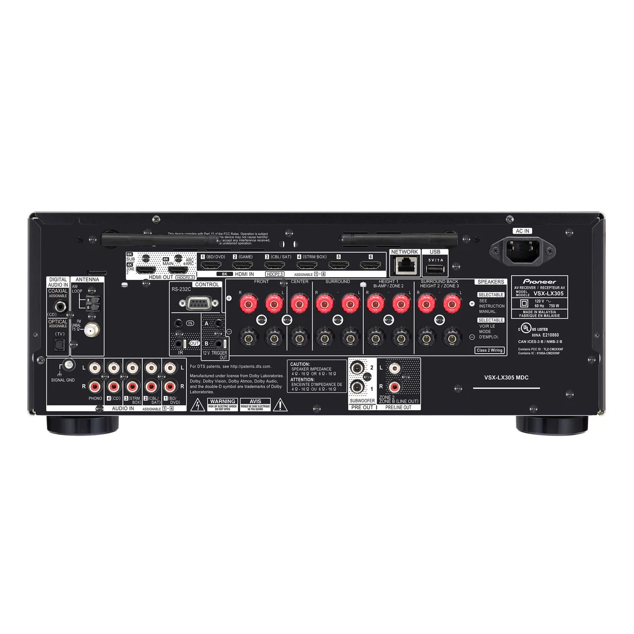 Ресивер Pioneer VSX-LX305 Elite черный
