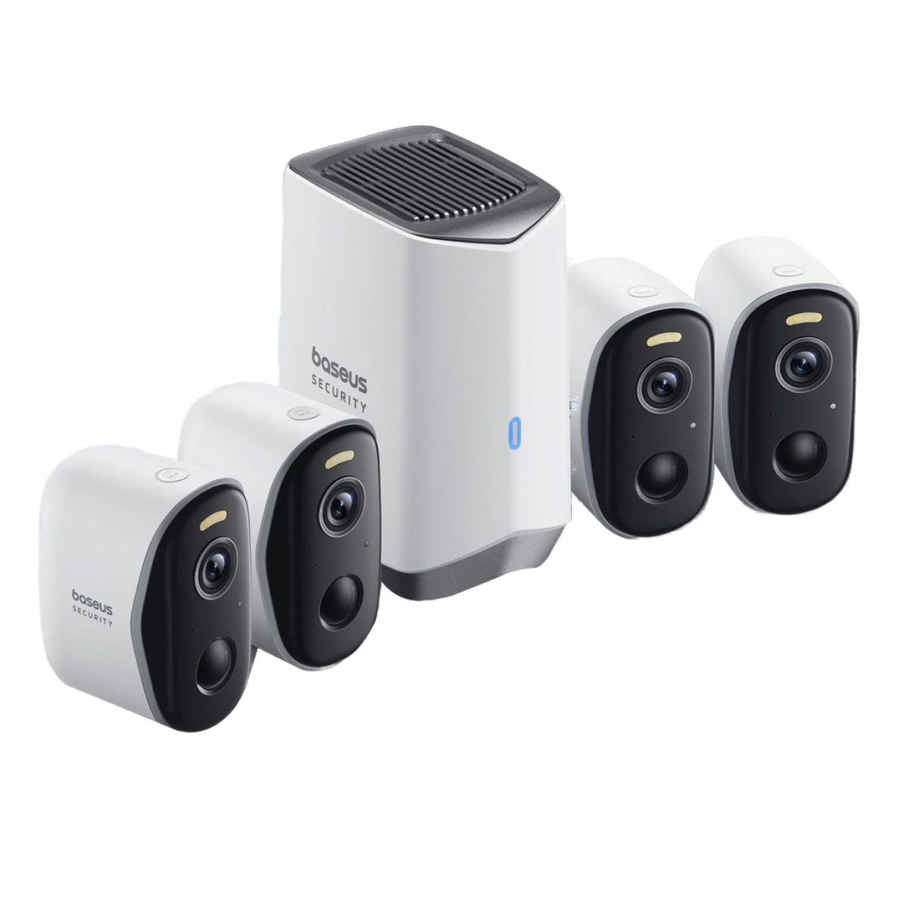 IP-камера Baseus Security N1 Plus Outdoor Camera 2K 4-Cam Kit Whit фото