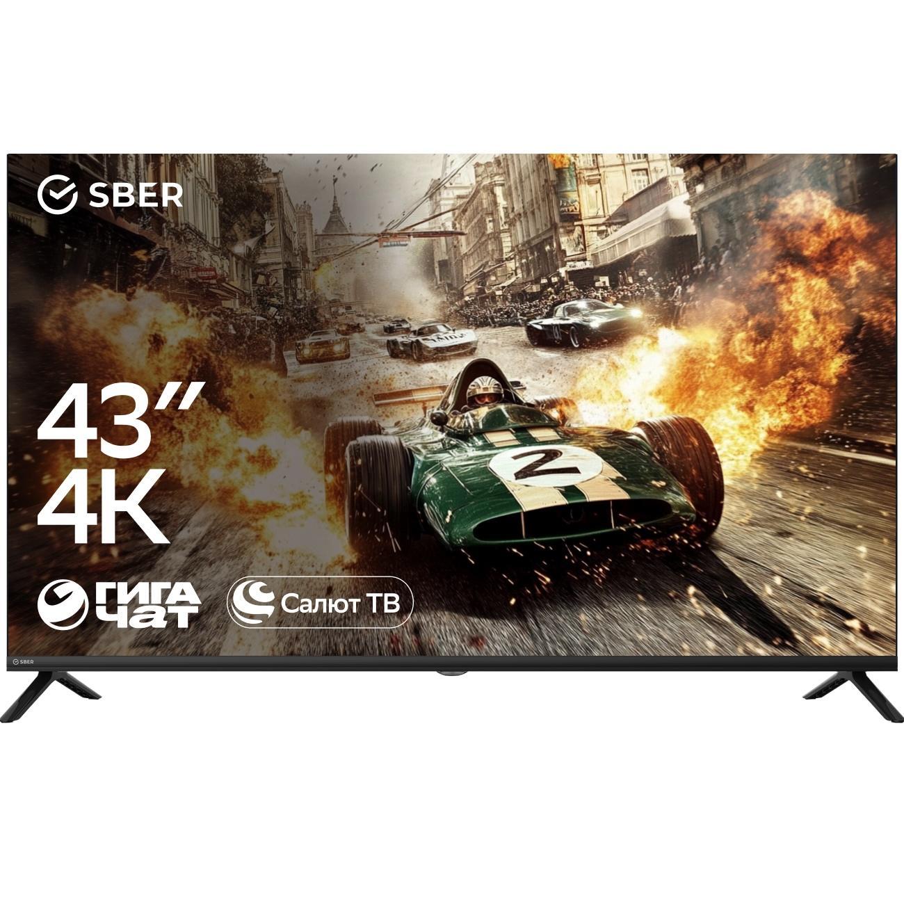 Восстановленный телевизор Sber SDX-43U8131, отличный