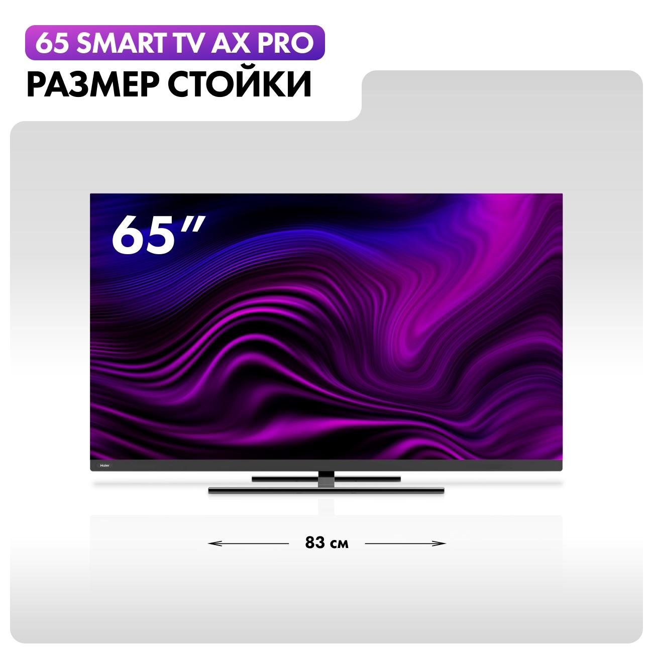 Восстановленный телевизор HAIER 65 Smart TV AX Pro, как новый