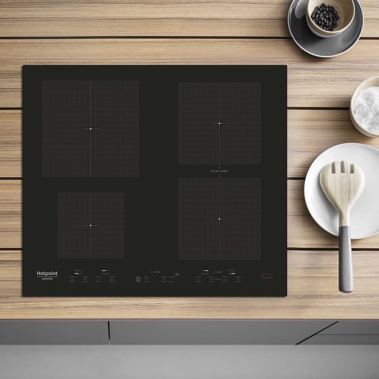 Встраиваемая индукционная панель независимая Hotpoint-Ariston KID 641 B B